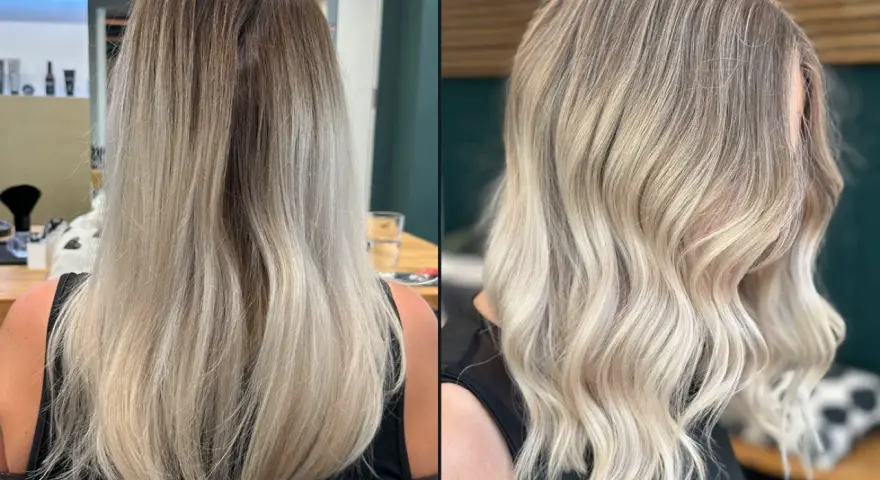Blonde Haare mit dunklen Strähnchen: Tiefe, Volumen & Pflege