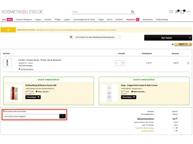 Zdjęcie Kosmetik4less Gutschein: Jetzt sparen! Codes, Sale &amp; Bonus-Punkte.