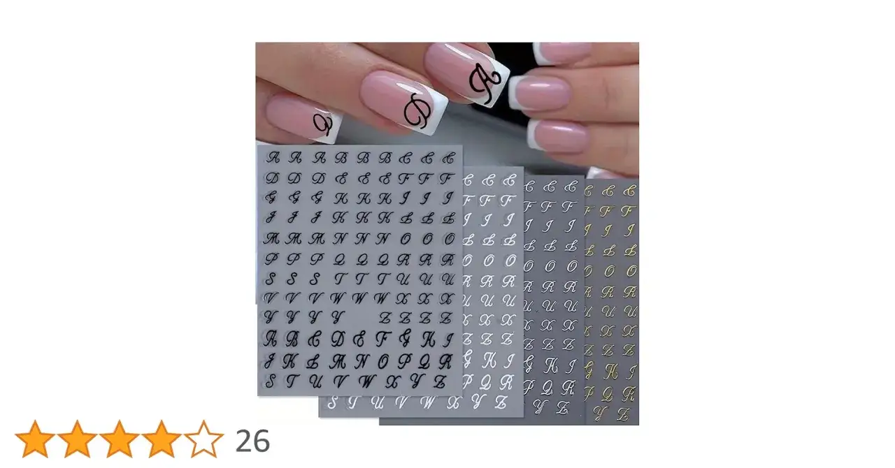 Zdjęcie Buchstaben-Nägel: Alle Trends &amp; DIY-Anleitungen für Ihren Style